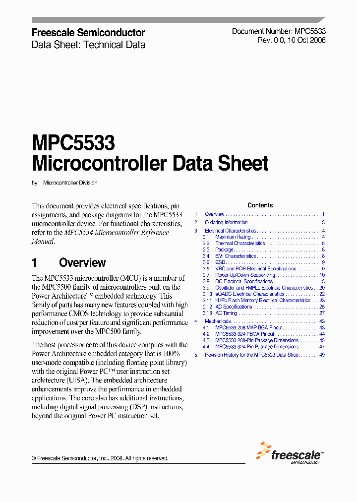 MPC5533MVM66_4266307.PDF Datasheet