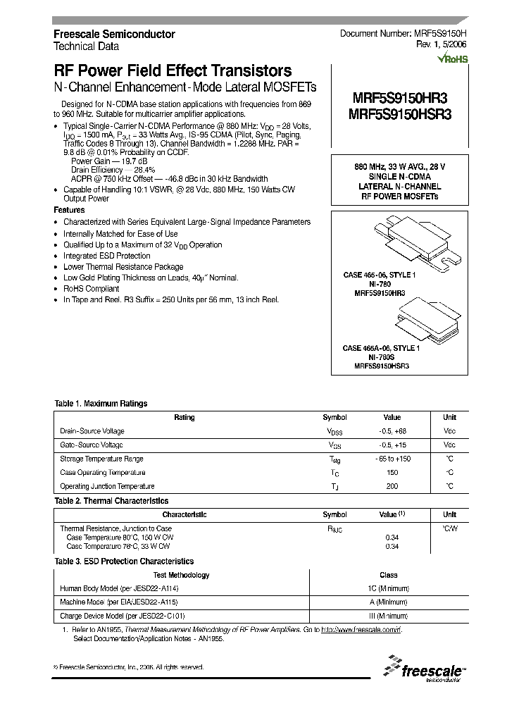 MRF5S9150HR3_4548352.PDF Datasheet