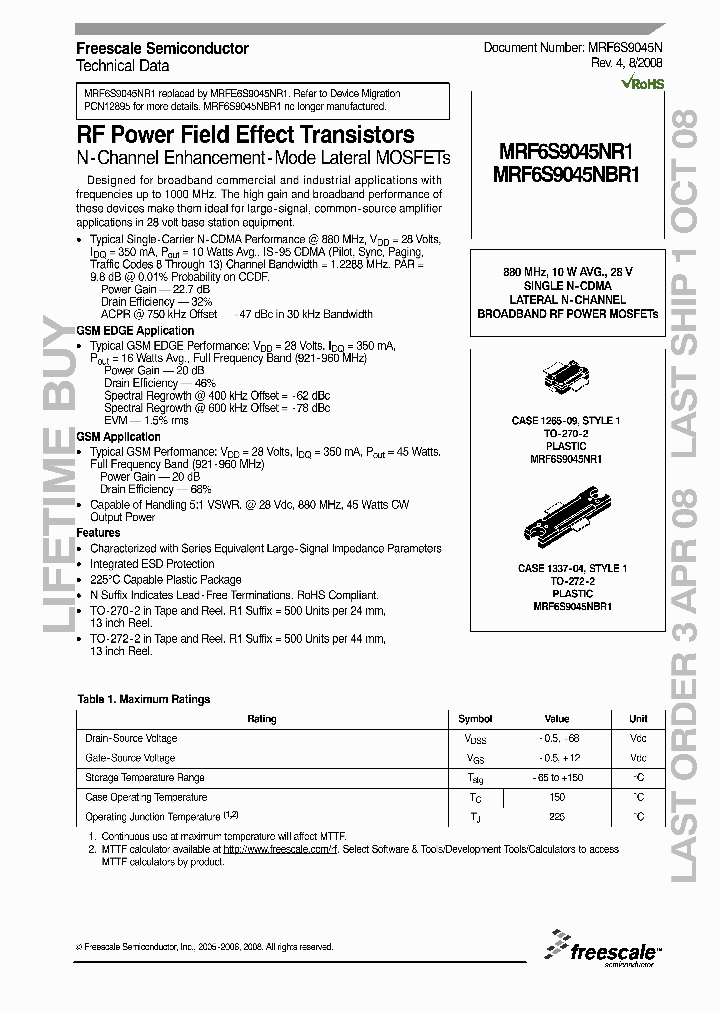 MRF6S9045NBR1_4379075.PDF Datasheet