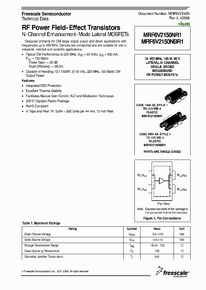 MRF6V2150NBR1_4563731.PDF Datasheet