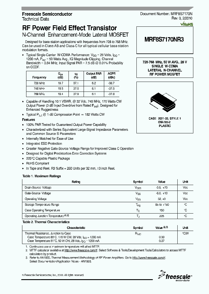 MRF8S7170N_4553771.PDF Datasheet