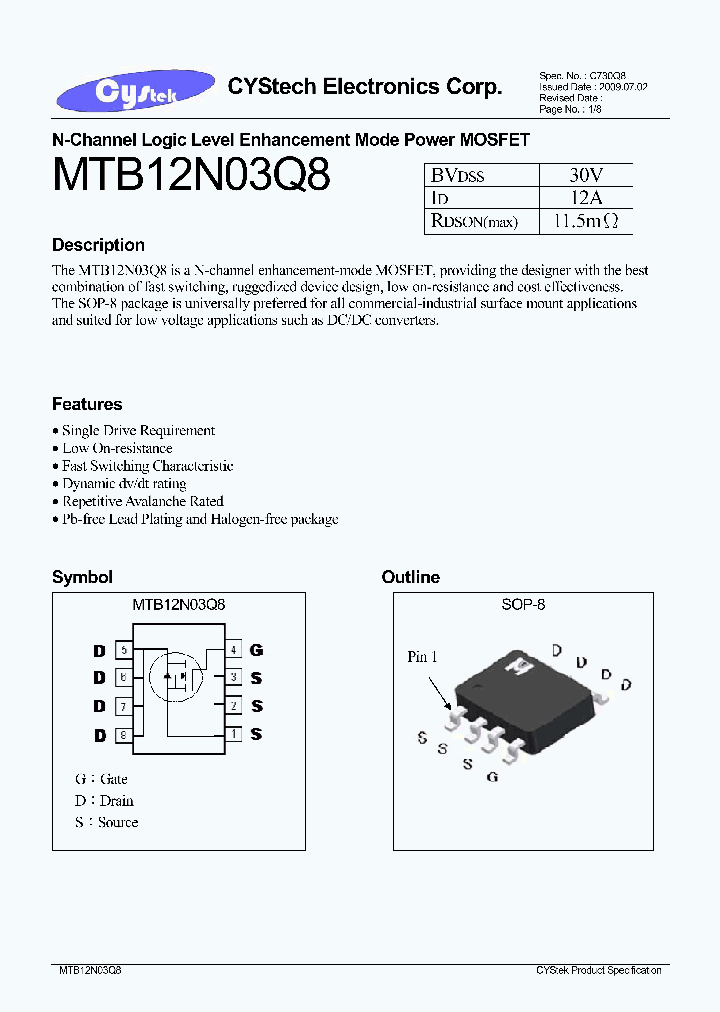 MTB12N03Q8_4804768.PDF Datasheet