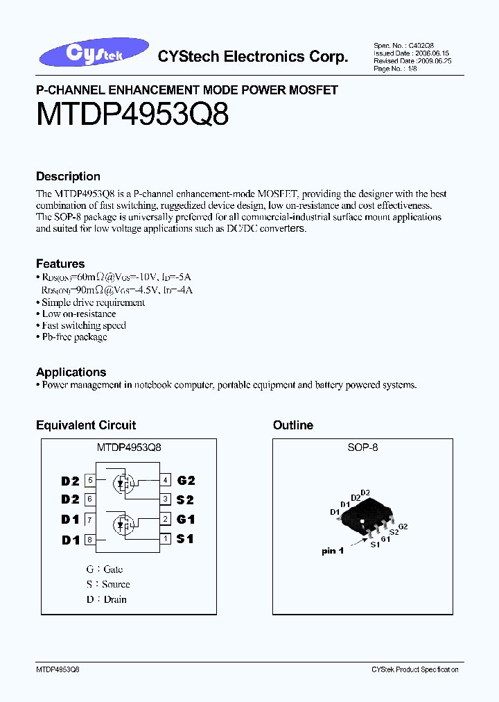 MTDP4953Q8_4521217.PDF Datasheet