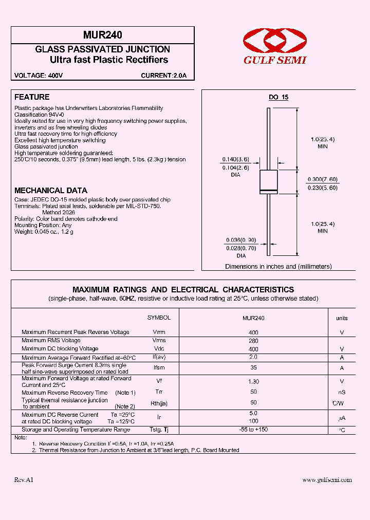 MUR240_4619481.PDF Datasheet