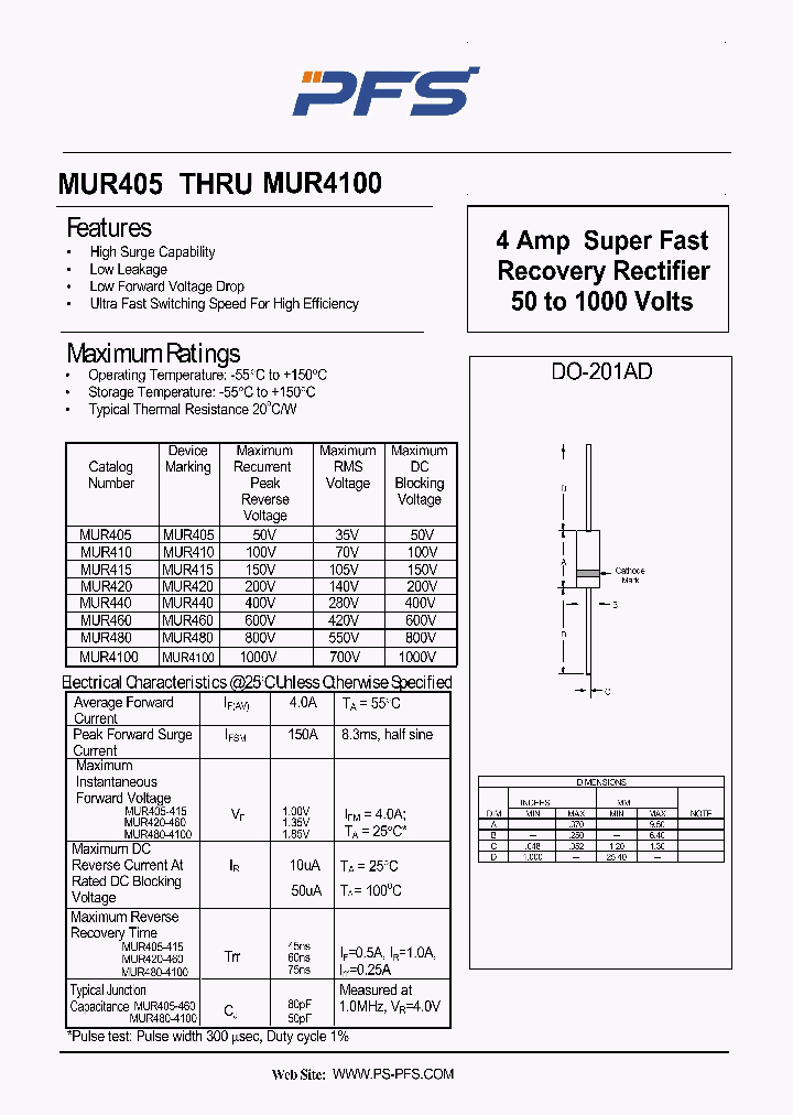 MUR405_4850845.PDF Datasheet