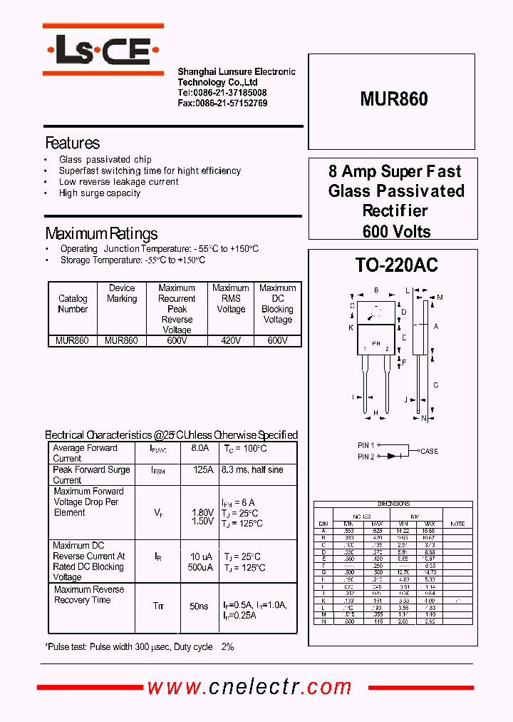 MUR860_4547961.PDF Datasheet