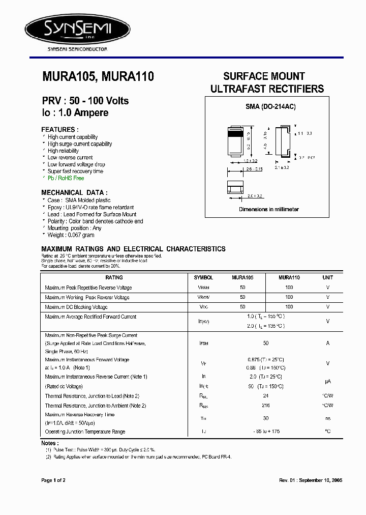 MURA105_4467568.PDF Datasheet