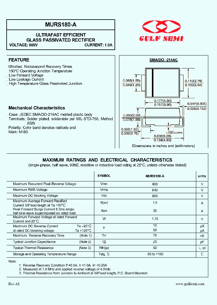 MURS180-A_4619499.PDF Datasheet