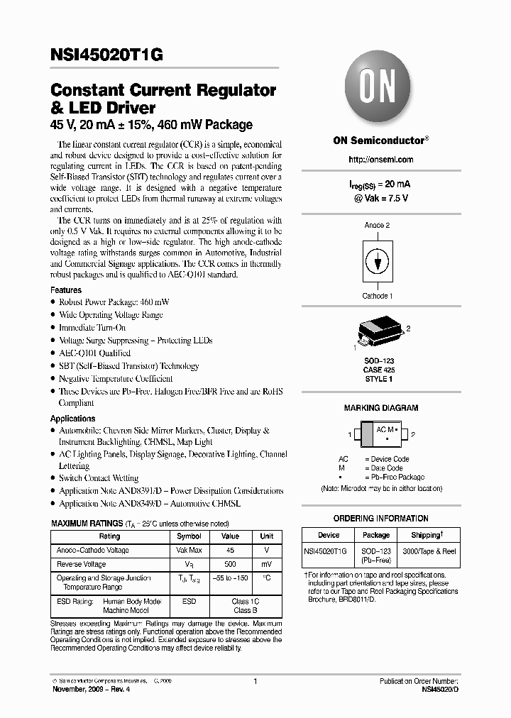 NSI45020T1G_4858315.PDF Datasheet