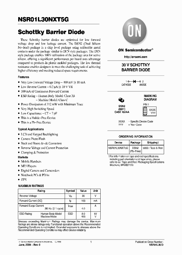 NSR01L30NXT5G_4652239.PDF Datasheet