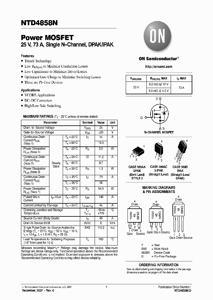 NTD4858NT4G_4646540.PDF Datasheet