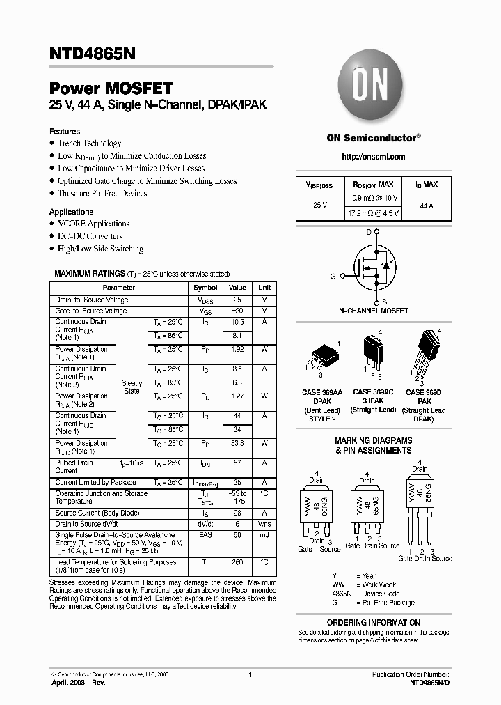 NTD4865N-1G_4656791.PDF Datasheet