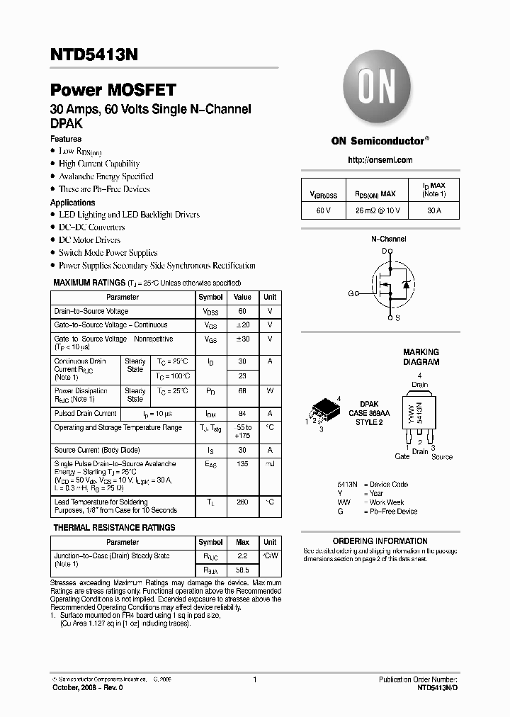 NTD5413NT4G_4655418.PDF Datasheet