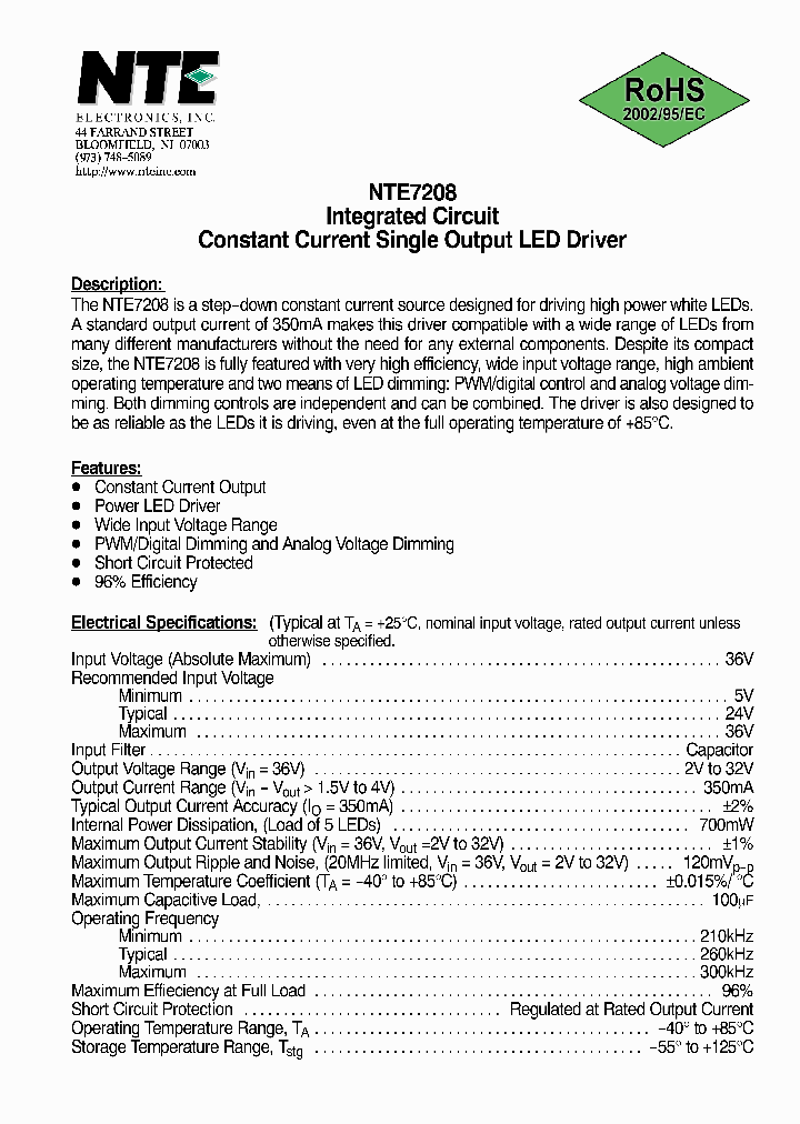 NTE7208_4780847.PDF Datasheet