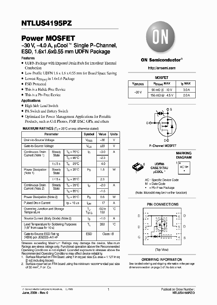 NTLUS4195PZ_4622630.PDF Datasheet