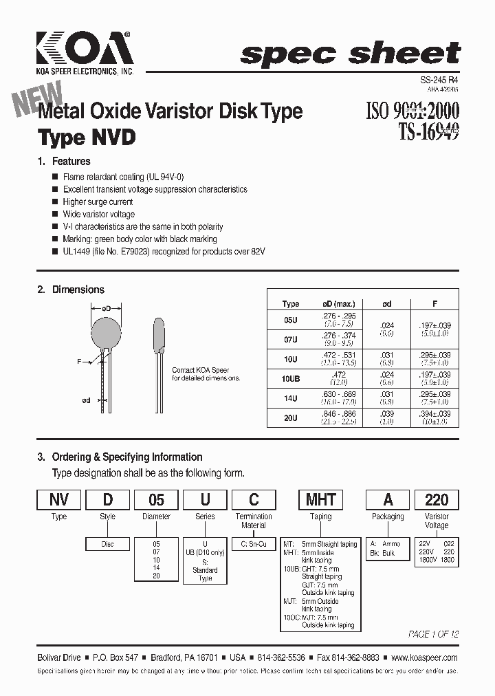 NVD05SC10OC_4341682.PDF Datasheet