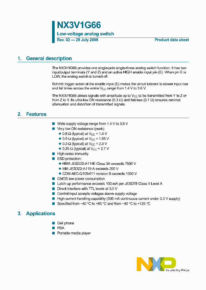 NX3V1G66GM_4492833.PDF Datasheet