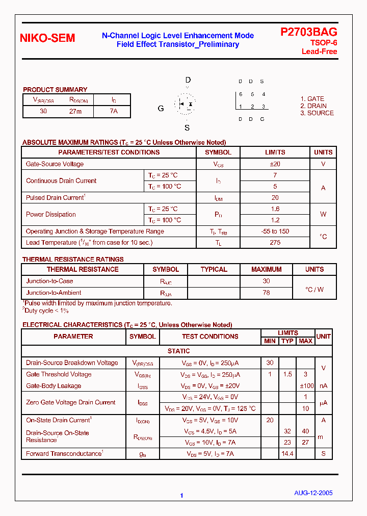 P2703BAG_4261219.PDF Datasheet