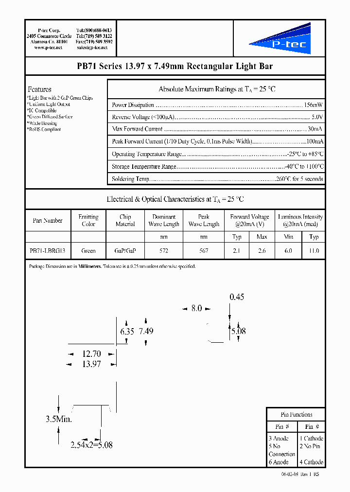 PB71-LBRG13_4501941.PDF Datasheet