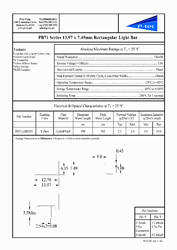 PB71-LBRY01_4661485.PDF Datasheet