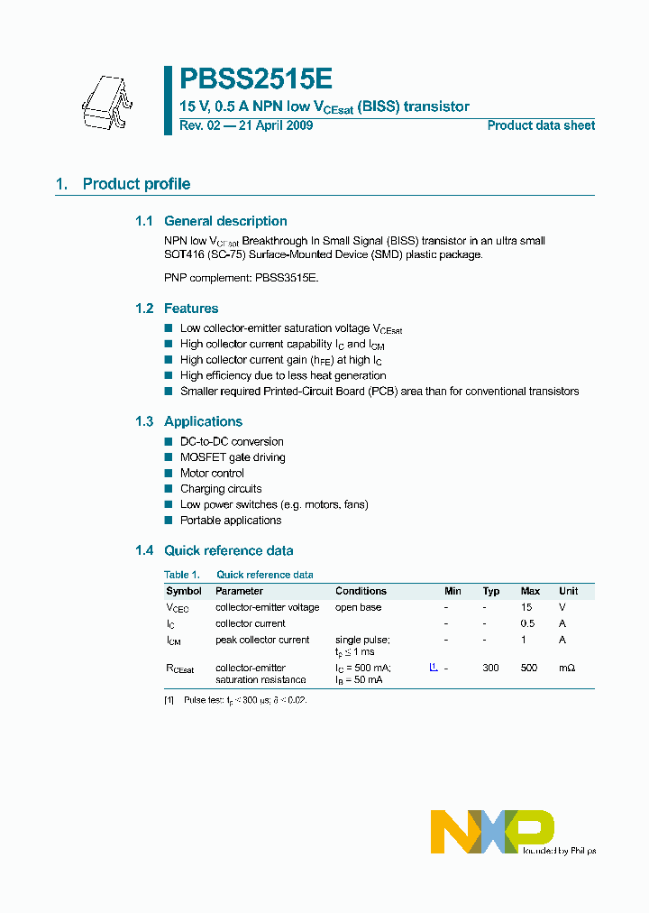 PBSS2515E_4555277.PDF Datasheet