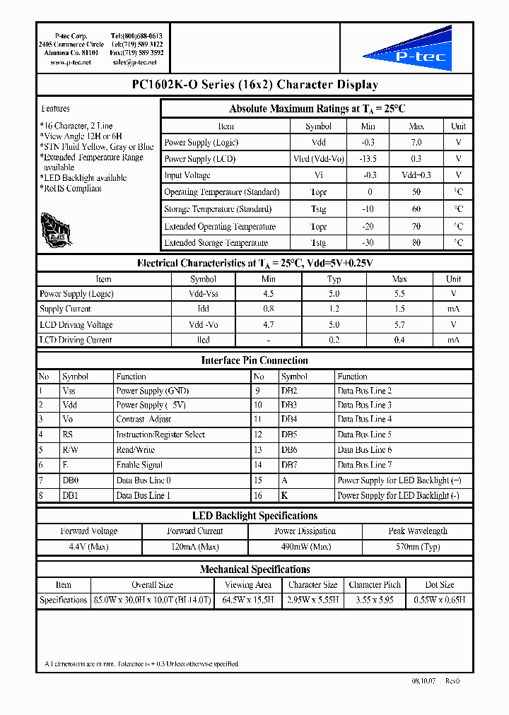 PC1602K-O_4519775.PDF Datasheet