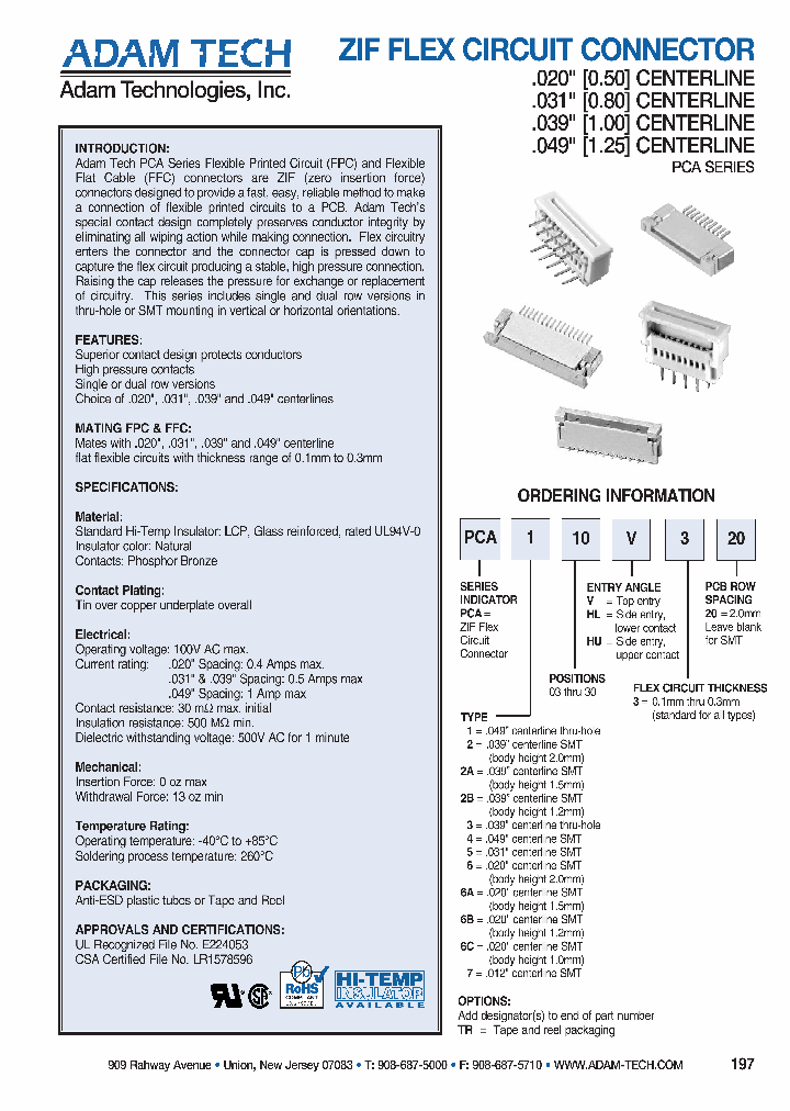 PCA110V320_4274344.PDF Datasheet