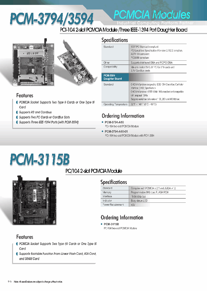 PCM-3115B_4808403.PDF Datasheet