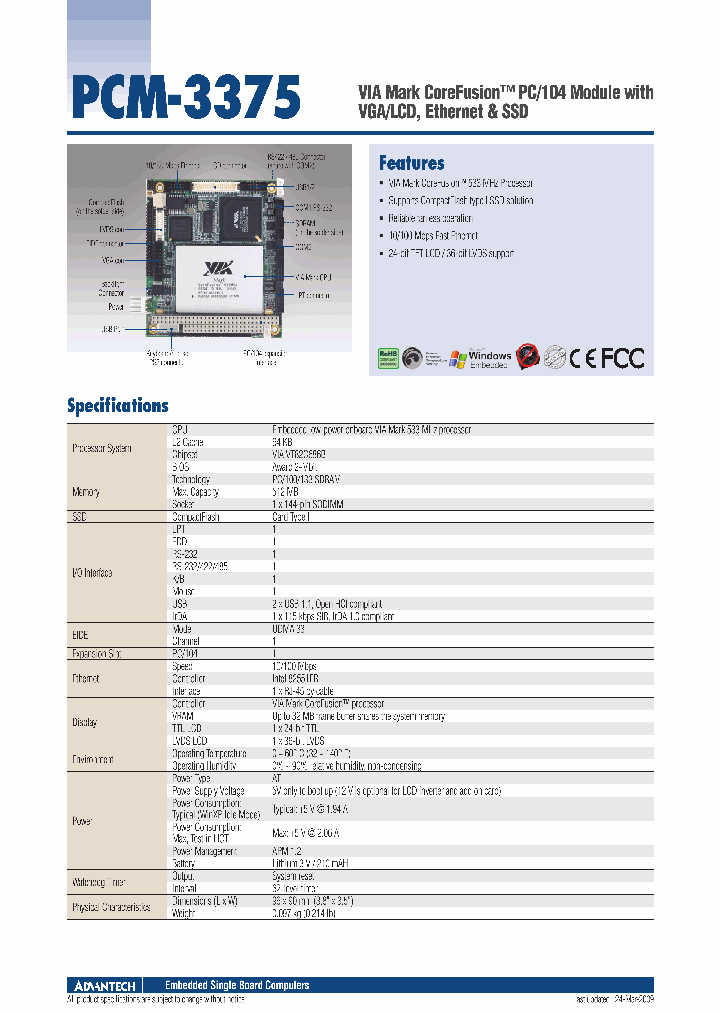 PCM-3375F-L0A1E_4709361.PDF Datasheet