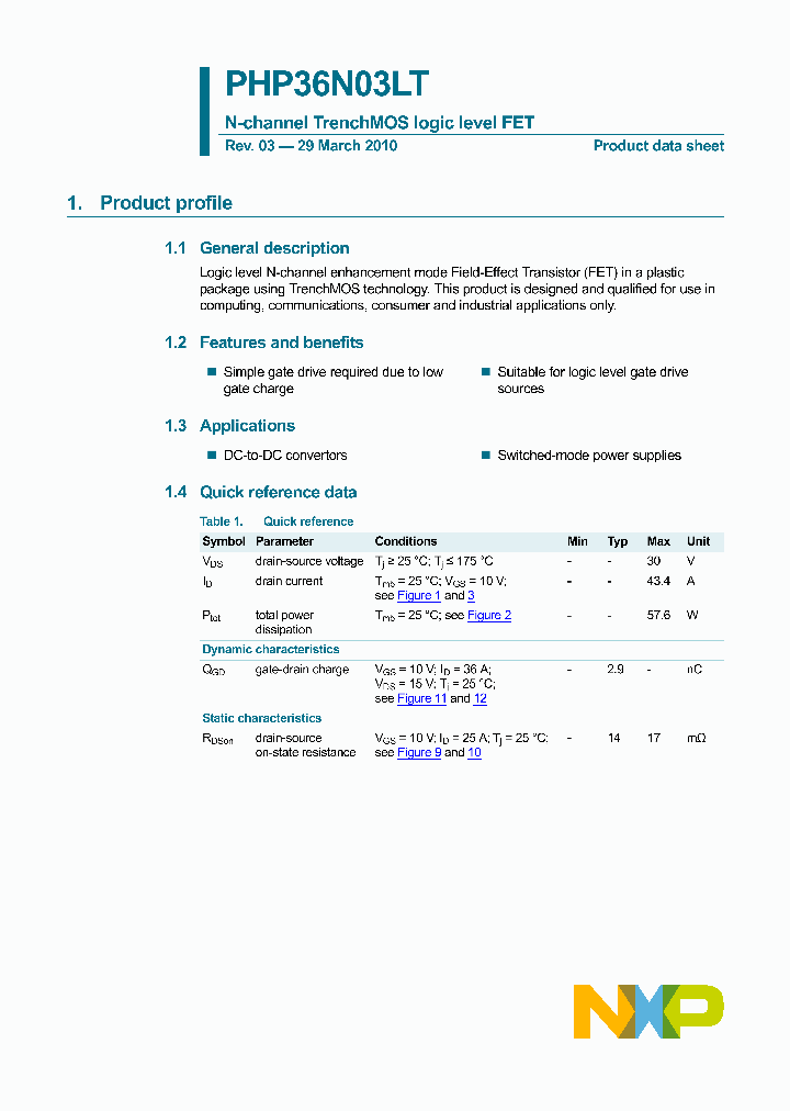 PHP36N03LT_4882301.PDF Datasheet