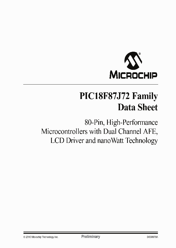 PIC18F86J72-IPT_4718348.PDF Datasheet