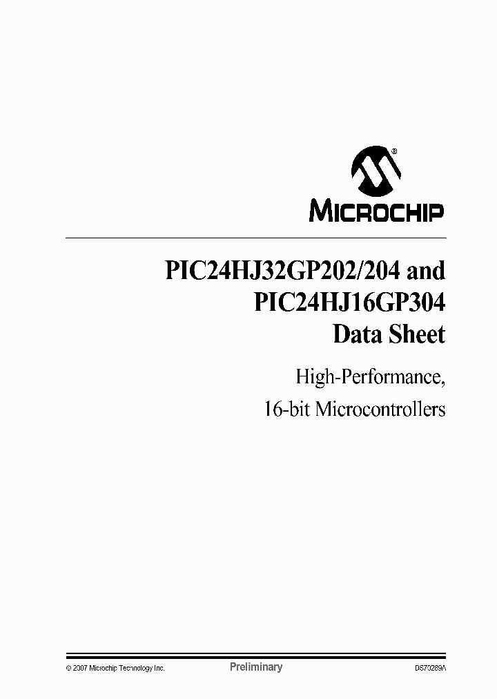 PIC24HJ32GP302-IPT_4487620.PDF Datasheet