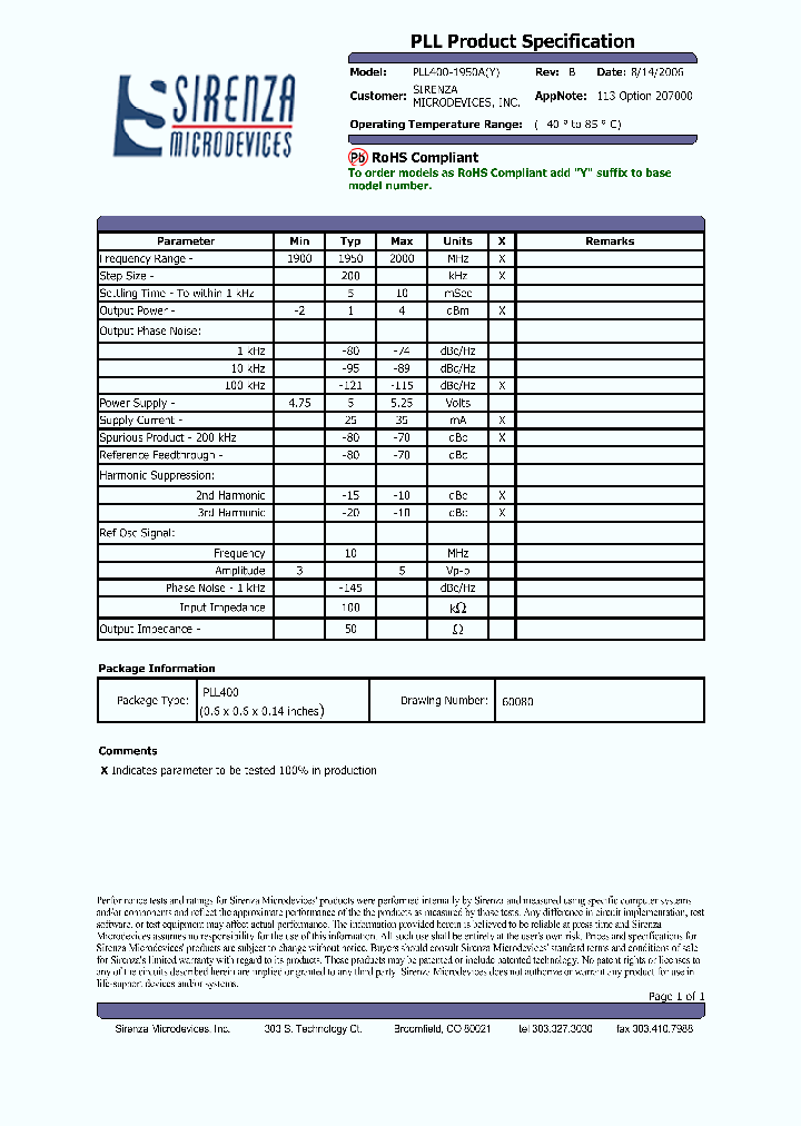 PLL400-1950A_4823486.PDF Datasheet