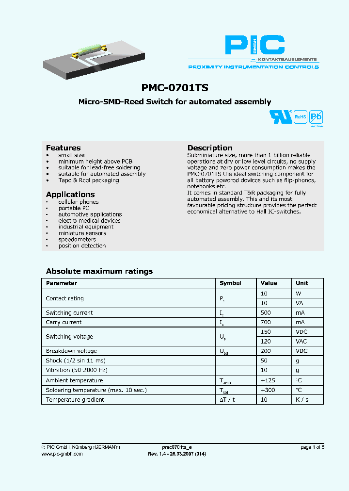 PMC-0701TS_4503828.PDF Datasheet