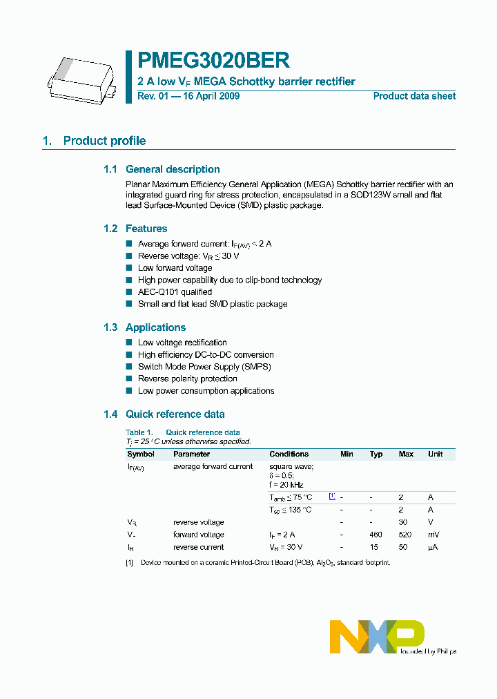 PMEG3020BER_4566398.PDF Datasheet
