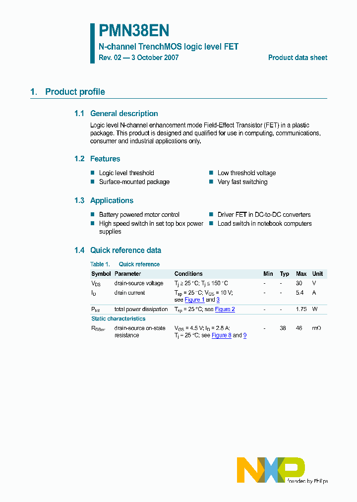 PMN38EN_4720274.PDF Datasheet