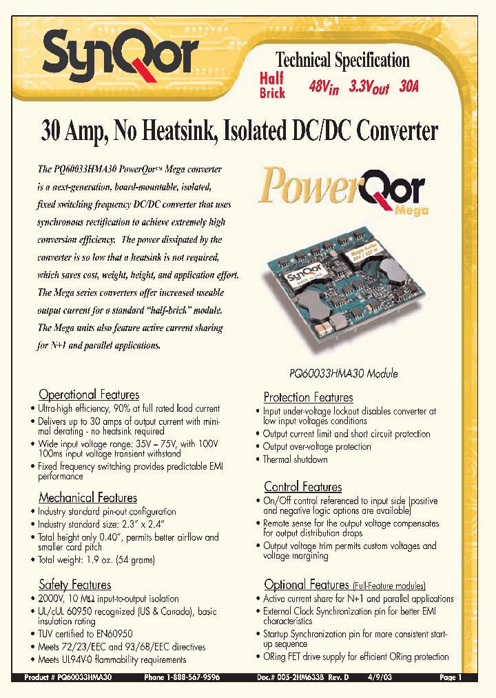 PQ60033HMA30NNF_4491092.PDF Datasheet
