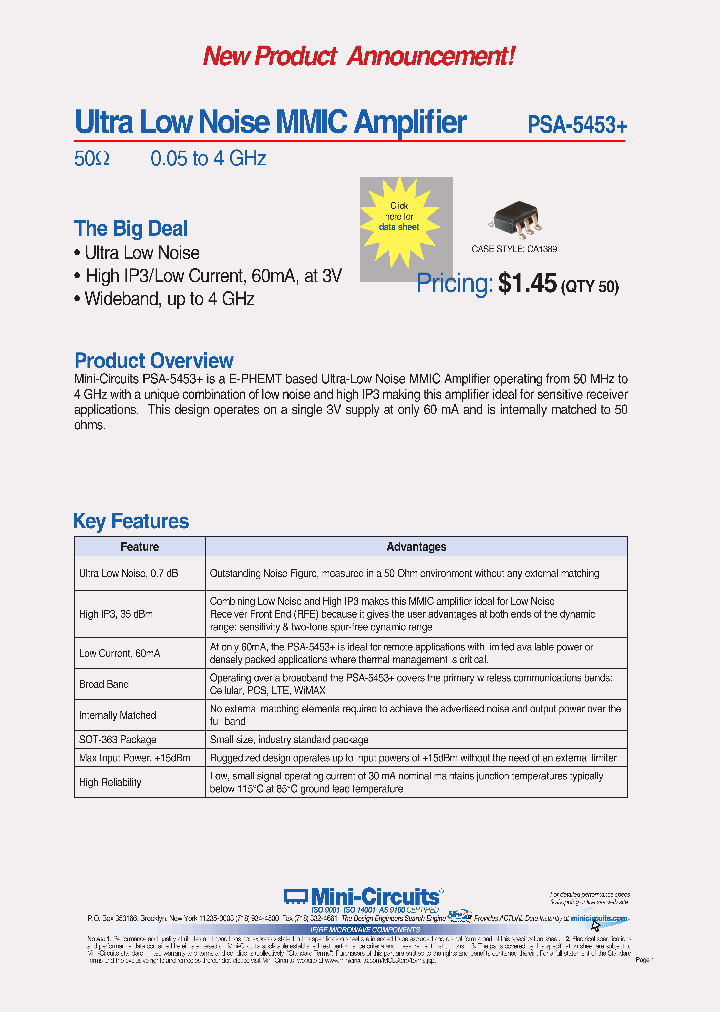 PSA-5453_4667814.PDF Datasheet Download --- IC-ON-LINE