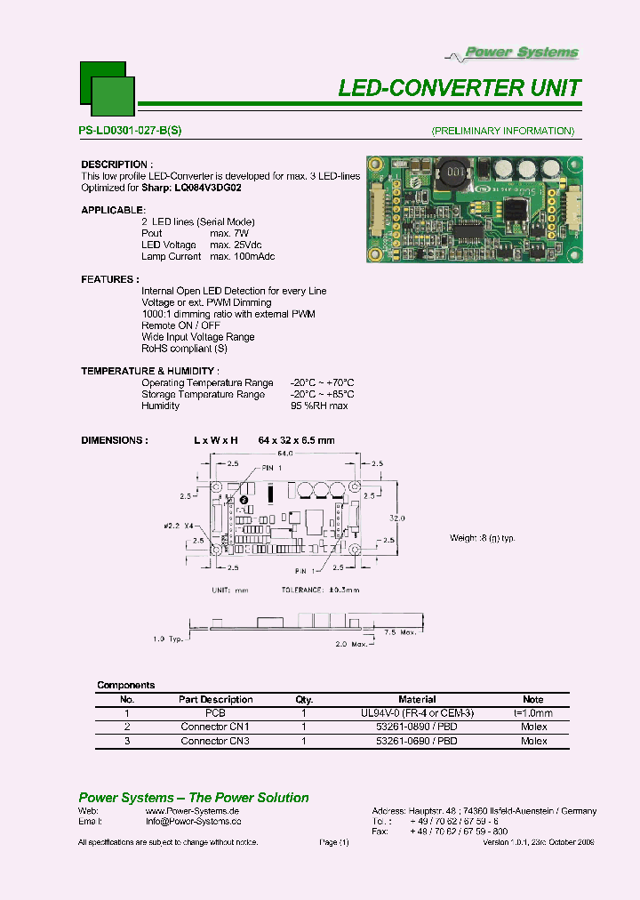 PSLD0301027B_4740949.PDF Datasheet Download