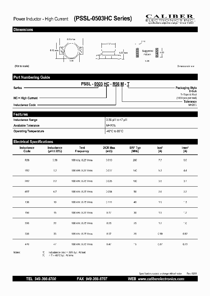 PSSL-0503HC-100M-B_4306968.PDF Datasheet