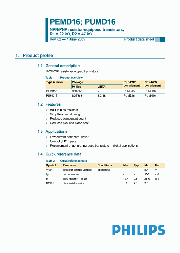 PUMD1605_4880694.PDF Datasheet