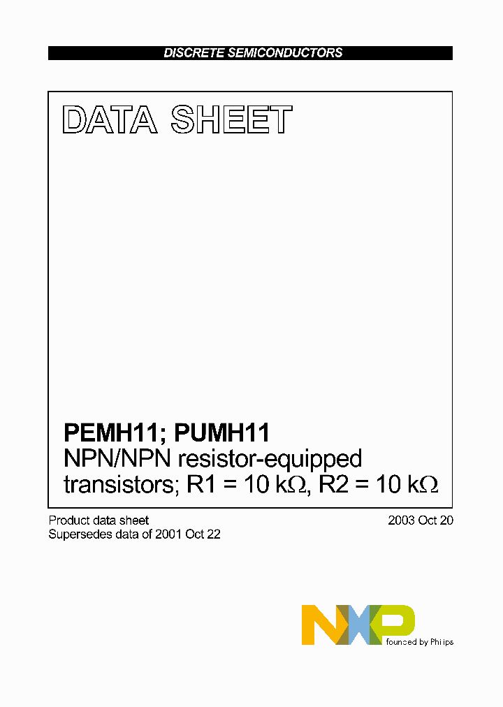 PUMH11_4557211.PDF Datasheet