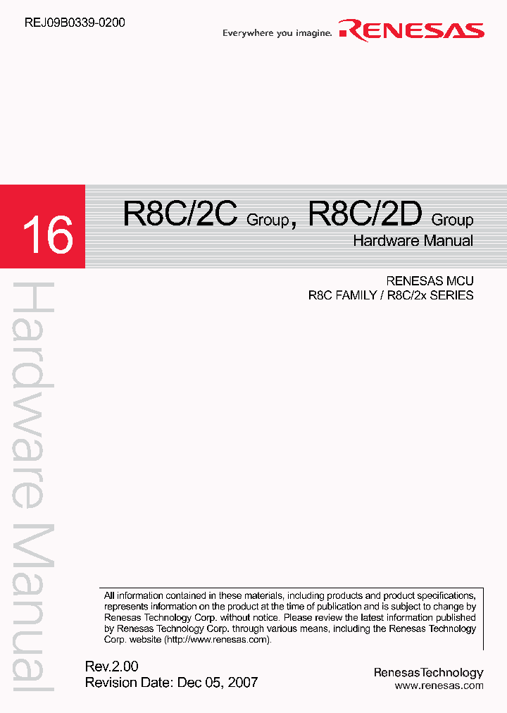 R5F212C7SDFP_4569760.PDF Datasheet