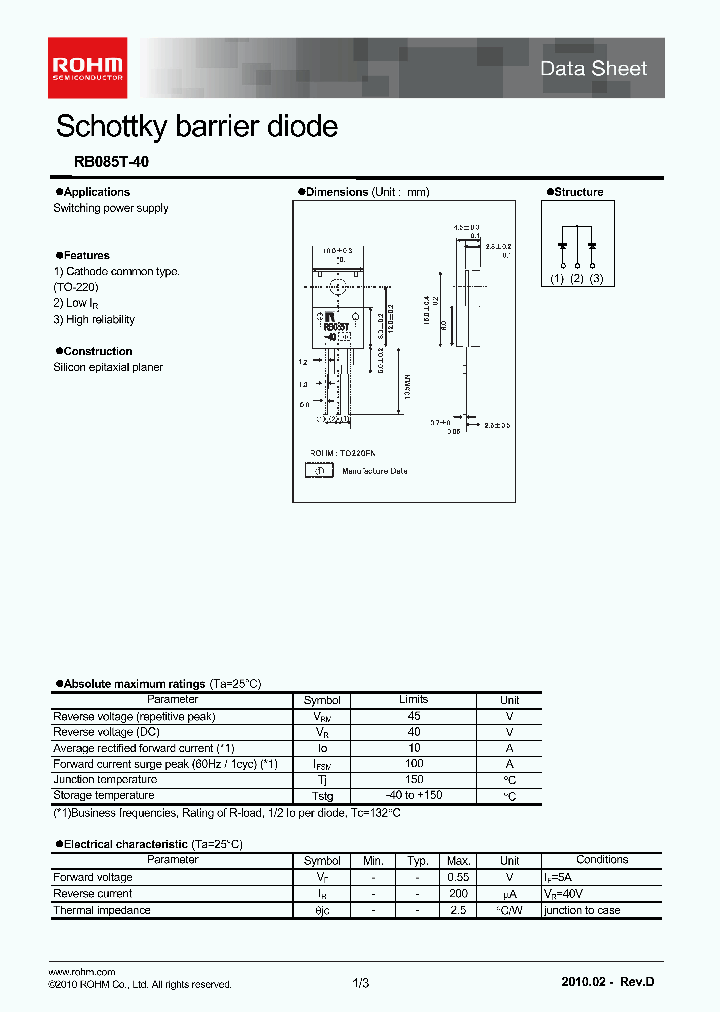 RB085T-4010_4583577.PDF Datasheet