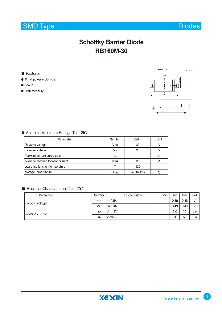 RB160M-30_4413735.PDF Datasheet