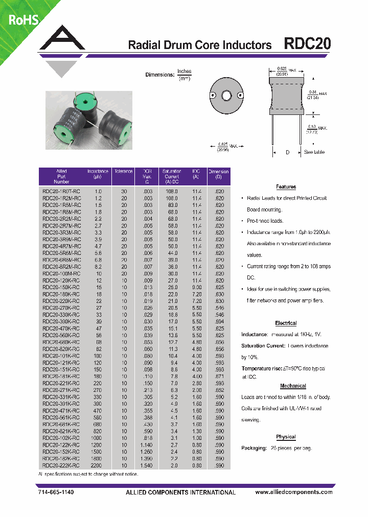 RDC20100MRC_4501881.PDF Datasheet Download