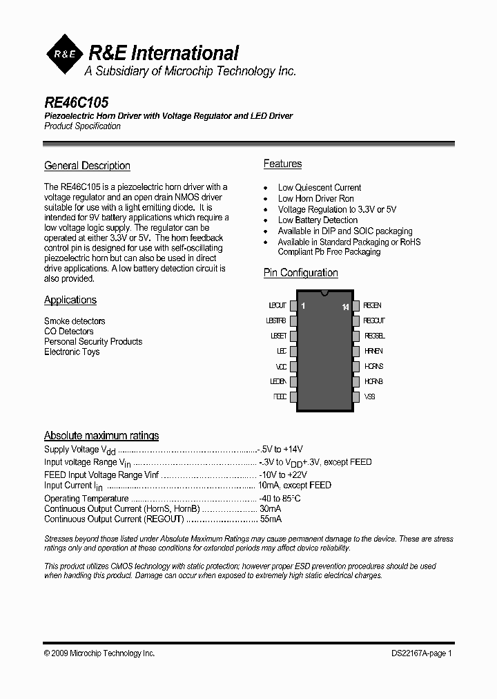 RE46C105_4485210.PDF Datasheet