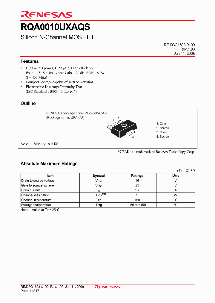 RQA0010UXAQSTL-E_4239640.PDF Datasheet