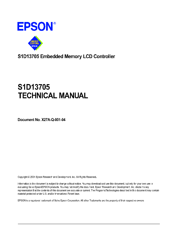 S1D13705_4247836.PDF Datasheet