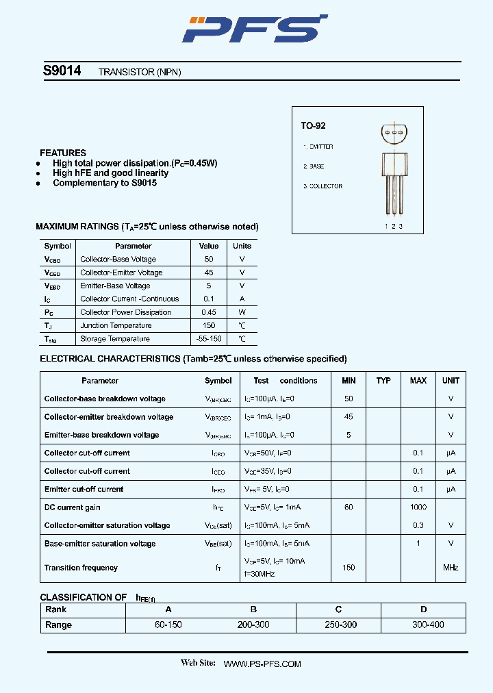 S9014_4851502.PDF Datasheet